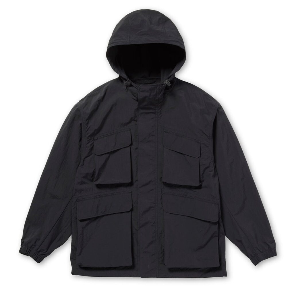 Snow Peak Nylon Double Rip Jacket Black