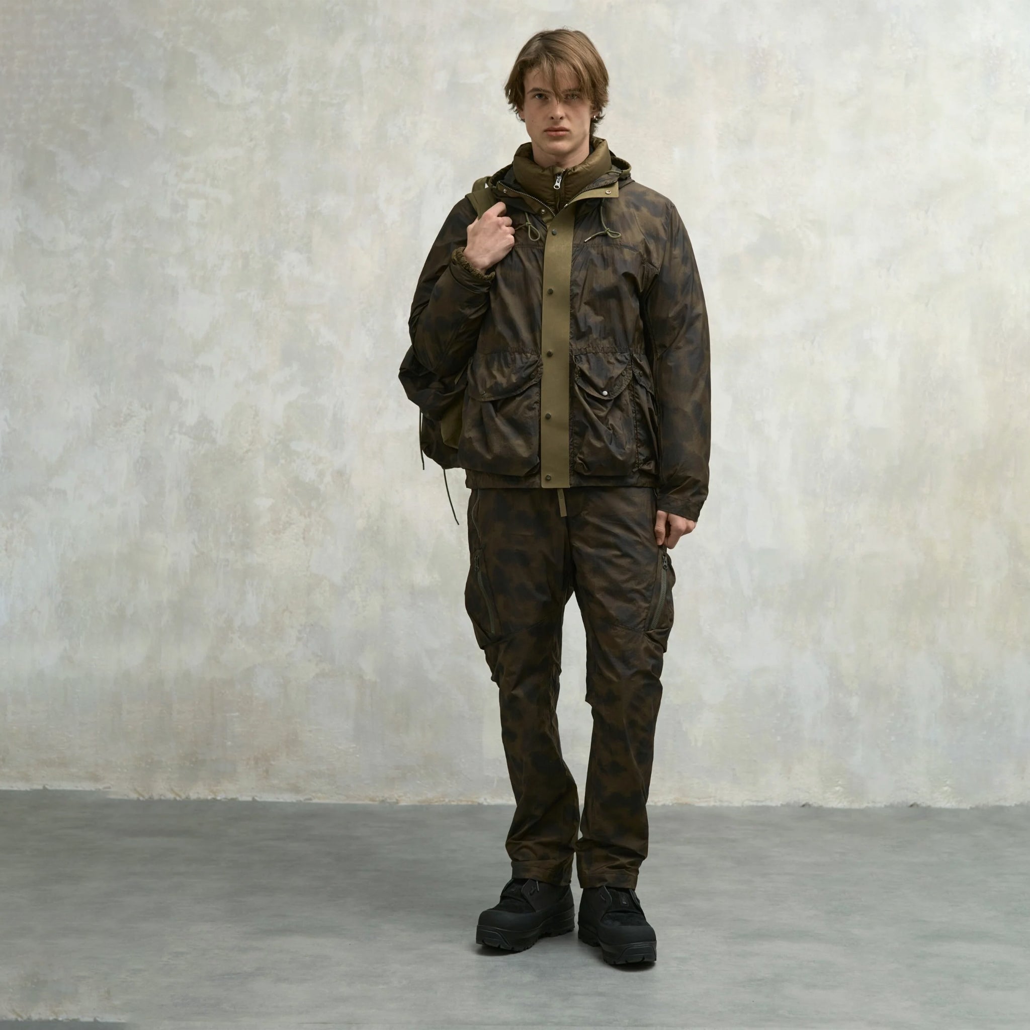 Ten C Skye Ten Anorak Dark Olive
